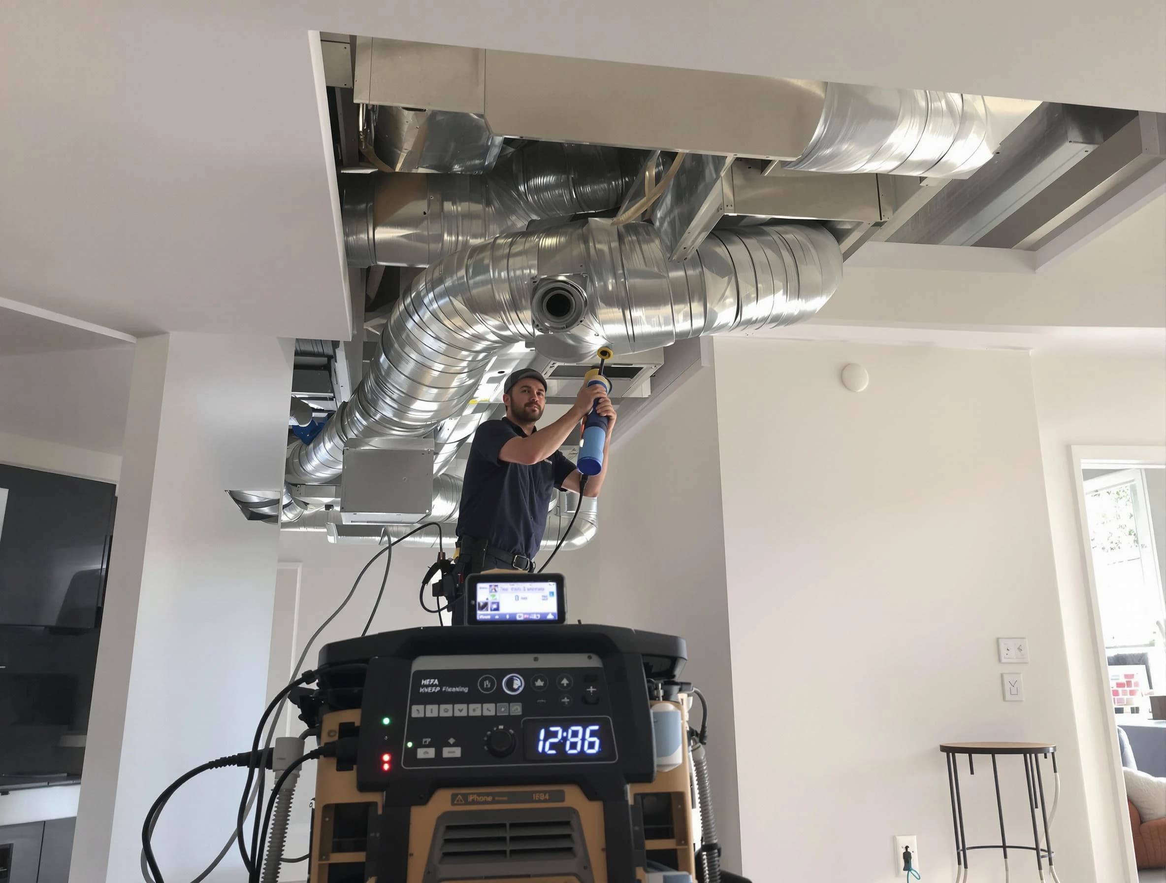 Advanced pure air duct cleaning by Belmont Air Duct Cleaning in Belmont