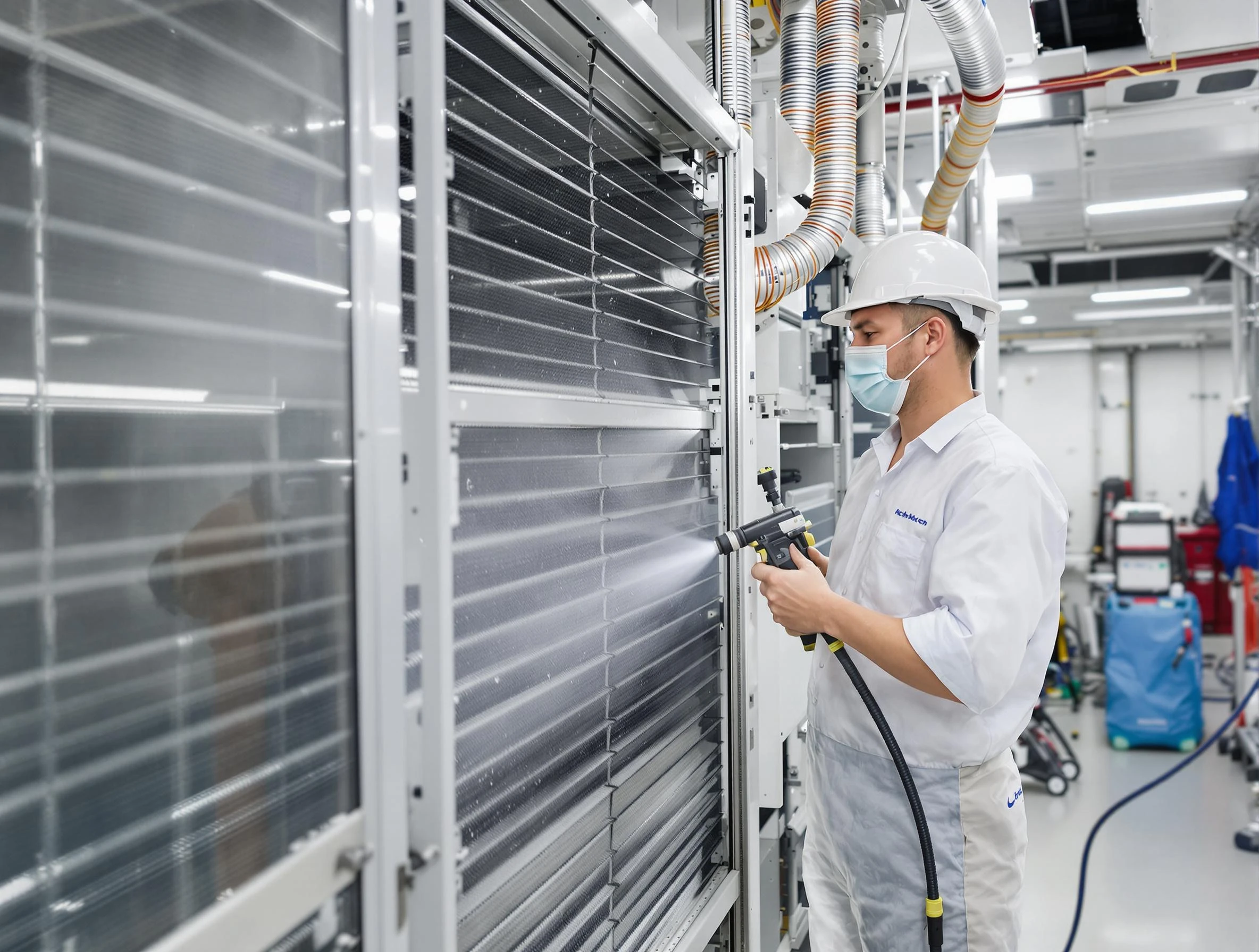 Professional AC coil cleaning by Belmont Air Duct Cleaning in Belmont