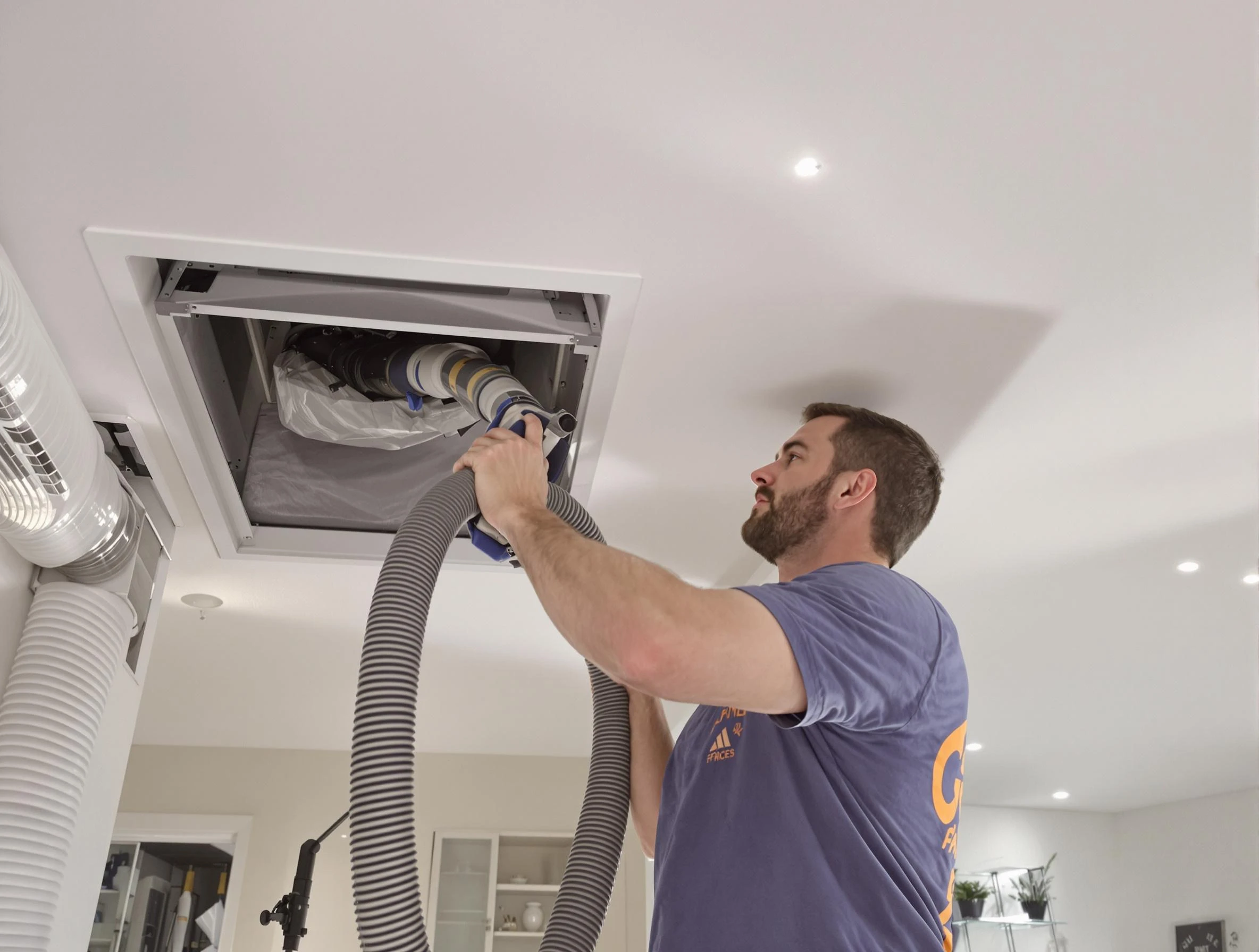 Precision indoor duct cleaning by Belmont Air Duct Cleaning in Belmont