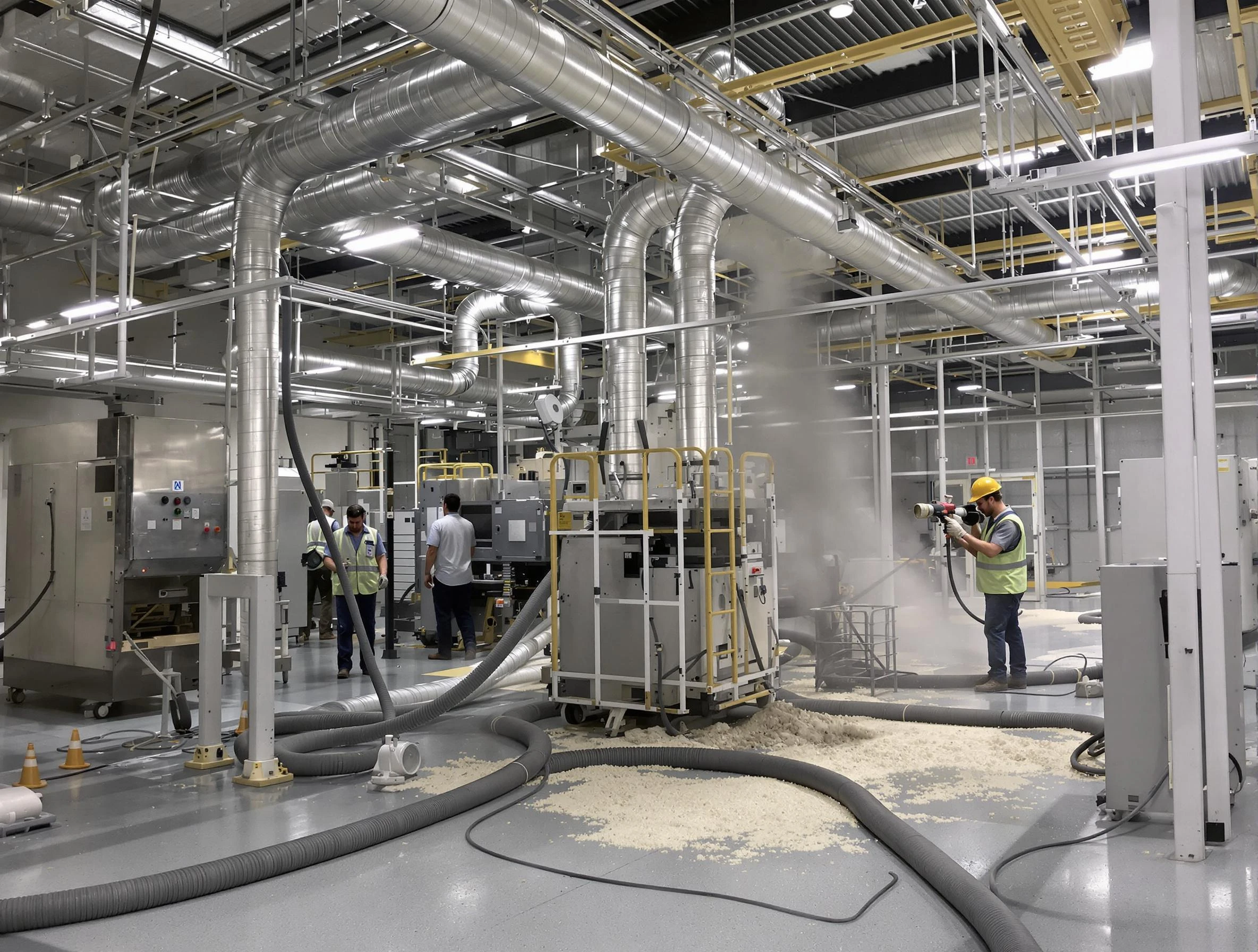 Heavy-duty industrial duct cleaning by Belmont Air Duct Cleaning in Belmont